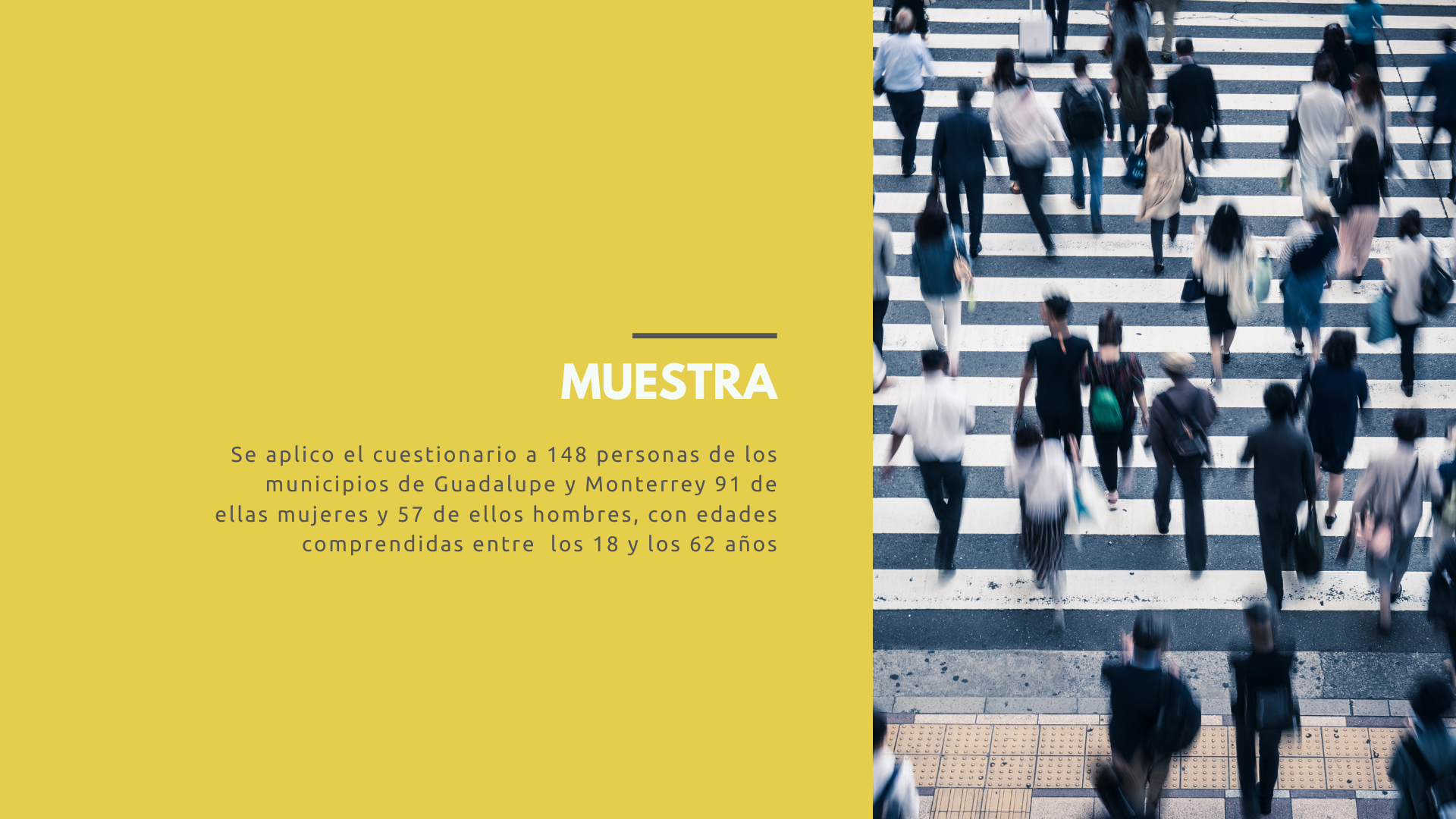 Deck analytics — Muestra y Demografía